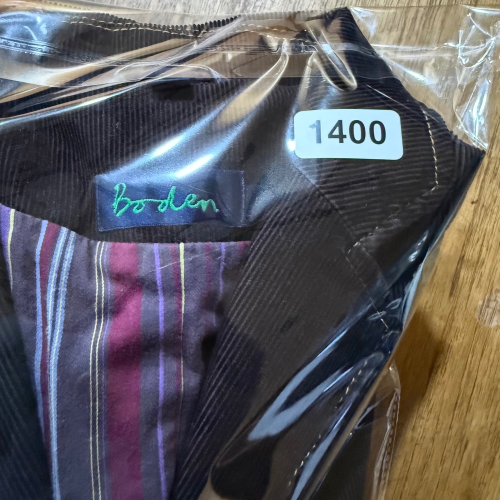 Boden Tailored Corduroy Cotton Preppy Blazer Jacket Women Size 10 - Picture 11 of 13